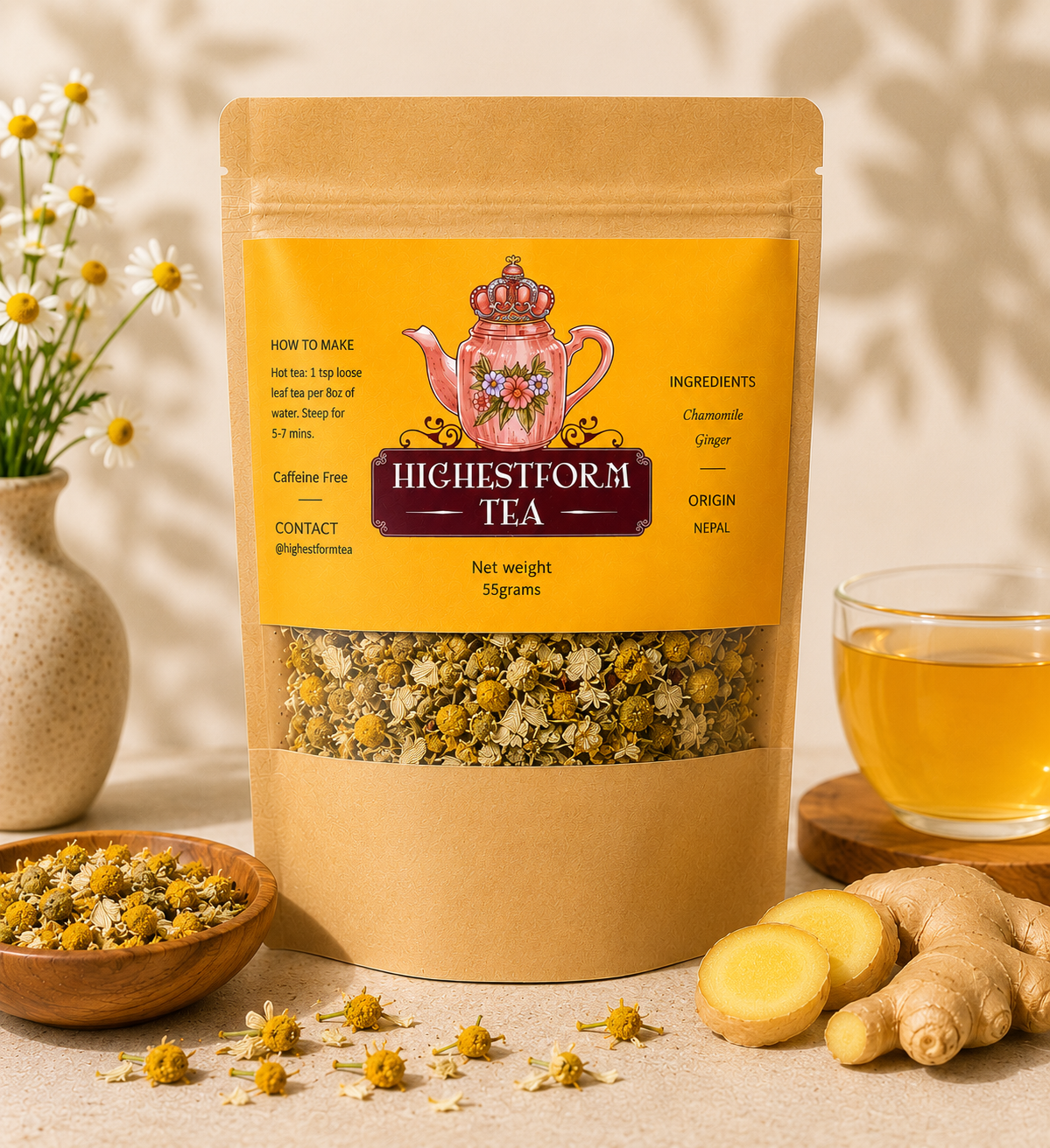 Chamomile Ginger Tea